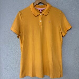 Lilly Pulitzer Orange Button Polo‎ Women’s Size L